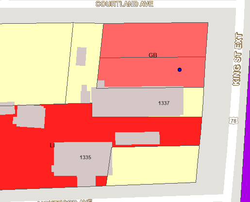 Charleston SC zoning table showing Light Industrial M-1 as the only zone permitting Sexually Oriented Businesses